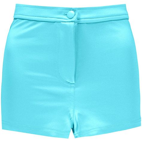 Danika Wet Look Disco Hotpants (39 AUD) ❤ liked on Polyvore featuring shorts, turquoise, shiny shorts, mini shorts, hot short shorts, shiny hot shorts and hot shorts Disco Shorts, Look Disco, Shiny Shorts, Micro Shorts, Hot Short, Hot Shorts, Mini Short, Wet Look, Mini Shorts