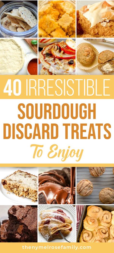 40 Irresistible Sourdough Discard Treats To Enjoy Discarded Sourdough Starter Recipes, Sourdough Starter Recipes, Sourdough Discard Recipes, Starter Recipes, Sourdough Starter Discard Recipe, Discard Recipes, Bread Starter, Biscuit Bread, Sourdough Starter Recipe