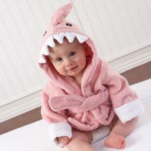 "Let the Fin Begin" Pink Shark Robe (Personalization Available) Pink Shark, Baby Baden, Baby Bath Robe, Baby Robes, Baby Bath Towel, Hooded Bath Towels, Pink Poodle, Baby Growth, Kids Bath