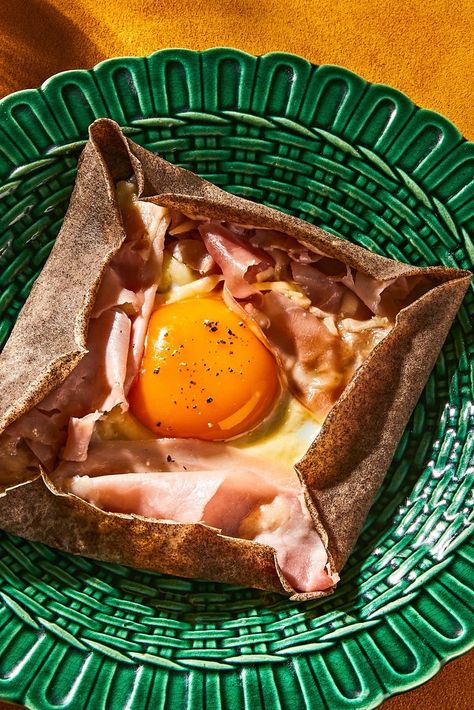 Buckwheat Crepes, French Crepes, Ham And Eggs, Savory Crepes, Crepe Recipes, Nyt Cooking, Breakfast Pancakes, Breakfast For Dinner, Dinner Rolls