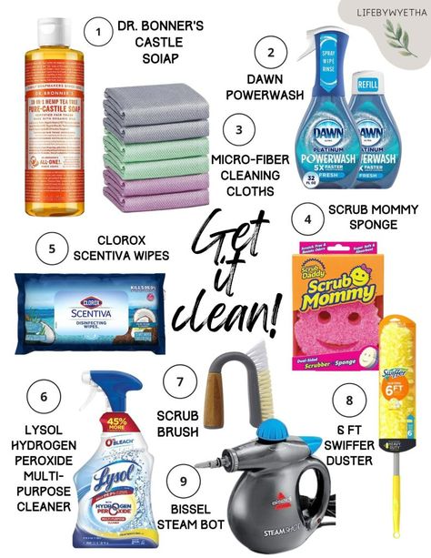 House Cleaner Supply List, House Cleaning Supplies List, 30s Goals, Lifestyle Organization, Environmental Wellness, Norwex Products, Life Hacks Cleaning, House Cleaner, Cleaning Supplies List