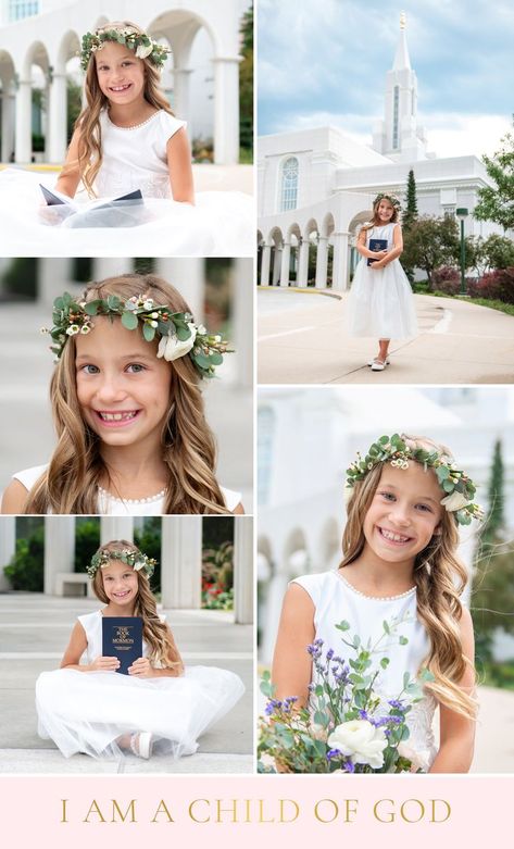 Lds Baptism Photoshoot, Baptism Picture Ideas, Lds Baptism Pictures, Baptism Program Template, Baptism Photoshoot, Communion Photos, Baptism Pictures, Baptism Program, Baptism Photos