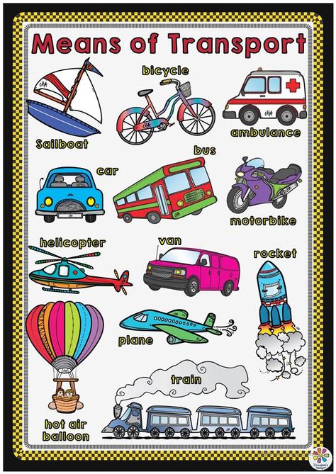 Transport Pictures, Transportation Preschool Activities, Dictionary For Kids, Transportation Worksheet, Transportation Unit, Means Of Transport, Transportation Activities, Transportation Preschool, Transportation Poster