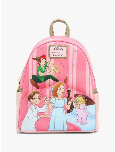 Loungefly Disney Peter Pan 70th Anniversary Group Portrait Mini Backpack Mini Mochila, Loungefly Bag, Disney Bag, 70th Anniversary, Loungefly Disney, Disney Alice, Star Wars Collection, Shrek, Pixie Dust