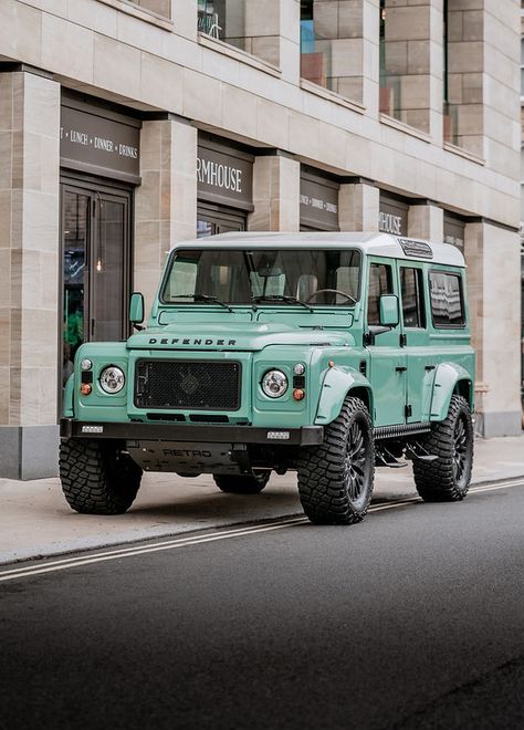 Defender Car, Laferrari Aperta, Mountain Land, Hot Rod Pickup, Defender 130, Wheel Carrier, Ferrari Cars, Aesthetic Cool, Land Rover Models