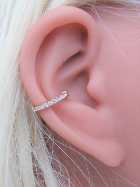 Gold Conch Piercing, Ear Peircings, Conch Piercings, Nose Rings Studs, Geode Earrings, Conch Piercing, Gauged Earrings, Plugs Earrings, Nose Ring Stud