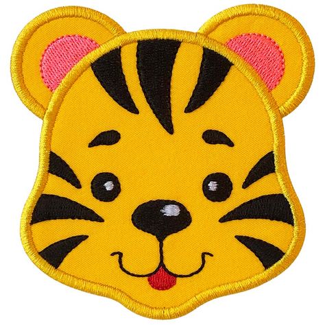 This applique design is perfect for blankets, nursery decor, baby onesies, baby bibs, children’s clothing, and so much more. Baby Panther, Hoop Crafts, Tiger Applique, Bernina Embroidery Machine, Onesies Baby, Bernina Embroidery, Embroidery Hoop Crafts, Baby Tiger, Cute Stitch