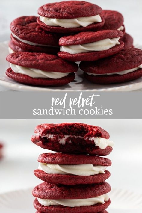 Redvelvet Cookies, Red Velvet Sandwich Cookies, Chocolate Covered Strawberry Cheesecake, Mocha Cheesecake, Easy Red Velvet, Valentines Recipes Desserts, Crustless Pumpkin Pie, Mint Chip Ice Cream, Low Carb Brownies