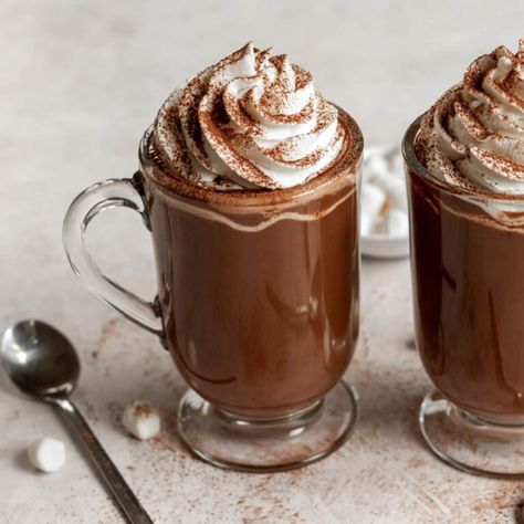 French Hot Chocolate Recipe, French Hot Chocolate, Hot Chocolate With Whipped Cream, Hot Chocolate Cookie Recipes, French Custard, Hot Chocolate Ingredients, Classic Hot Chocolate, White Chocolate Cranberry Cookies, Brulee Recipe