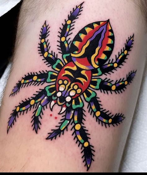 Americana Tattoo, Tattoo Catalog, Traditional Tattoo Inspiration, Insect Tattoo, Bug Tattoo, Traditional Tattoo Sleeve, Flash Tattoo Designs, Spider Tattoo, Old School Tattoo Designs