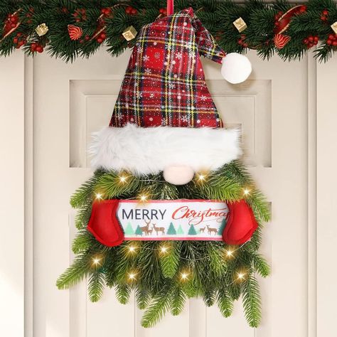 Fohil Gnome Christmas Wreath, Artificial Gnome Christmas Door Wreath with Lights, Gnome Christmas Wreath with Pine Needle for Outdoor Door Window Wall Mantel Christmas Decoration : Amazon.ca: Home Mantel Christmas Decor, Gnome Christmas Wreath, Christmas Wreath With Lights, Christmas Wreath Door, Wreath With Lights, Mantel Christmas, Gnome Wreath, Christmas Wreaths With Lights, Wreath For Door