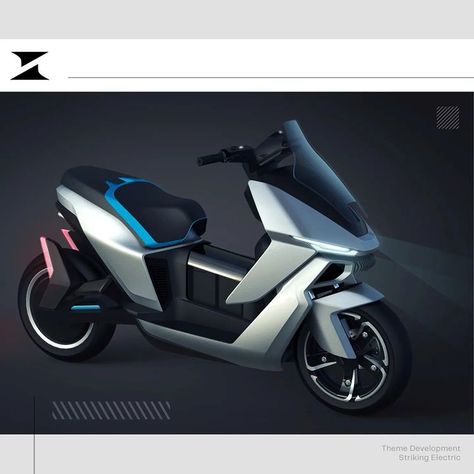 The final theme for the scooter- a result of many months of adjustments and tweaking while trying to clarify the theme which led to one of… | Instagram Concept Motorcycles Sketches, Honda Dio, Electric Scooter Design, Motor Listrik, Mercedes Benz Sls Amg, Automobile Engineering, Scooter Design, Concept Motorcycles, Scooter Motorcycle