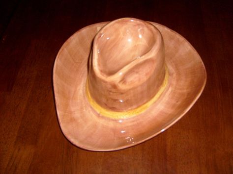 The Allee Willis Museum of Kitsch » Chip and Dip Cowboy Hat Cowboy Hat Pottery, Cowboy Hat Ceramic, Ceramic Cowboy Hat, Cowboy Pottery, Clay Pinch Pot Ideas, Highschool Art, Clay Pinch Pots, Thrift Wishlist, Salsa Bowls