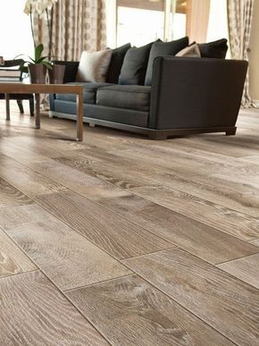 Wooden Floors Living Room, Living Room Floor Tiles, Transitional Living Room Design, Living Room Wood Floor, Tiles Designs, Grey Wood Floors, Tile Wood, Living Room Tiles, Wood Tile Floors