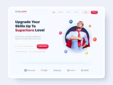 Online Course Web - Hero Section by Adhiari Subekti on Dribbble Hero Section, Course Web, News Web Design, Ecommerce Web Design, Directory Design, Portfolio Website Design, Ecommerce Web, Custom Web Design, Best Hero