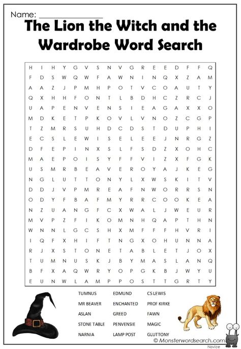 cool The Lion the Witch and the Wardrobe Word Search Lion Witch Wardrobe Activities, The Lion The Witch And The Wardrobe Art Projects, The Lion The Witch And The Wardrobe Activities, Lion Witch And Wardrobe Activities, Lion Witch And The Wardrobe Activities, The Lion The Witch And The Wardrobe Coloring Pages, Lion The Witch And The Wardrobe, The Lion The Witch And The Wardrobe, Teacher Vision Board