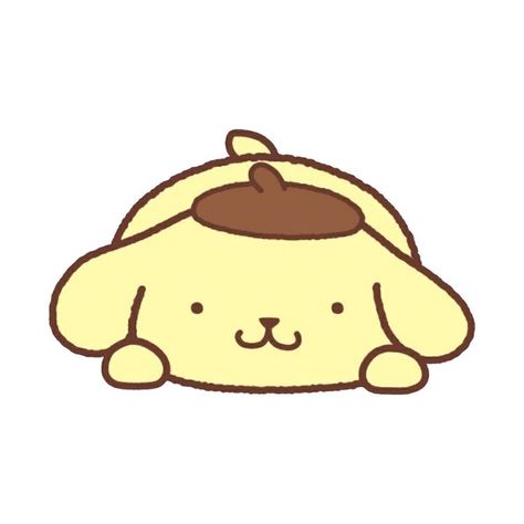 Pom Pom Purin Widgets, Pom Pom Purin Drawing, Pompompurin Doodle, Purin Drawing, Pom Pom Purin Icon, Pompompurin Drawing, Bookmark Print, Kawaii Mouse, Pompom Purin