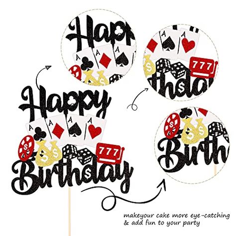 Ships within 24 Hours or Less! Buy This Product Form Our Website For Your Amazing Party! 1 PCS Casino Cake Topper Poker Game Chips Player Happy Birthday Cake Pick Decorations for Las Vegas Casino Night Theme Birthday Party Supplies Shop at https://www.homepartyking.com/product/1-pcs-casino-cake-topper-poker-game-chips-player-happy-birthday-cake-pick-decorations-for-las-vegas-casino-night-theme-birthday-party-supplies Night Theme Birthday Party, Casino Cake Topper, Casino Cake, Night Theme, Las Vegas Casino, Poker Game, Cake Picks, Happy Birthday Cake, Poker Games