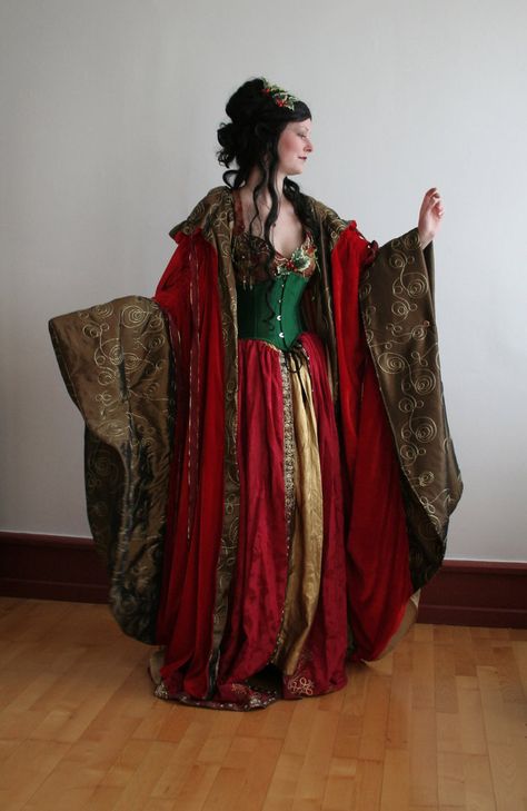 Holiday Goddess 7 by mizzd-stock.deviantart.com on @DeviantArt Middle Ages Dress, Costume Closet, Celtic Christmas, Christmas Elf Costume, Fantasy Dresses, Period Outfit, My Gallery, Fantasy Dress, Christmas Costumes