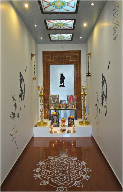 Pooja Room Floor Design, Puja Room Ideas Indian Homes, Pooja Room Flooring, Puja Room Design Indian Traditional, Indian Inspired Decor, Temple Room, Pooja Door Design, False Ceiling Living Room, Indian Living Rooms