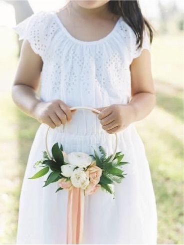 Flower Girl Wreaths, Aloha Wedding, Ring Bearer Flower Girl, Bridal Party Bouquets, Flower Girl Bouquet, Booth Wedding, Garden Wedding Decorations, Butterfly Wedding, Brown Wedding