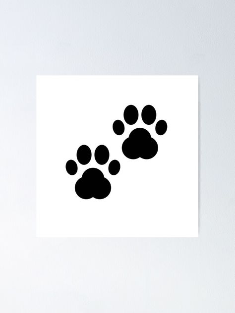 "Panda footprints" Poster by berrmarouan | Redbubble Panda Footprint, Panda Paw Print, Panda Poster, Panda Border Design, Panda Typography, Panda Wall Painting Ideas, Footprint Poster, Border Design, Independent Artist