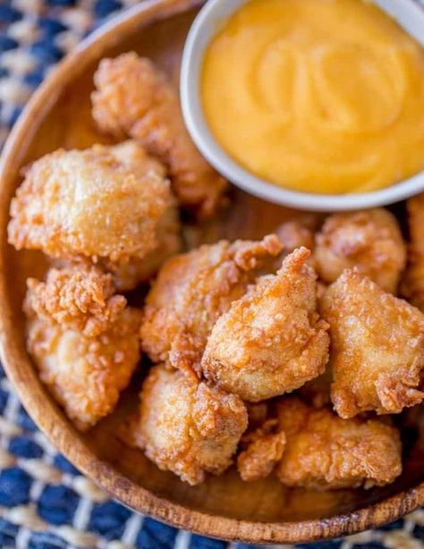 Get the nugget recipe from Dinner Then Dessert here and a set of two pig tail food flippers to make 'em here. Pickle Juice Recipe, Copycat Dinner, Chick Fil A Nuggets, Easy Dipping Sauce, Chick Fil A Sauce, Homemade Chicken Nuggets, Chicken Nugget Recipes, Nuggets Recipe, Fried Foods