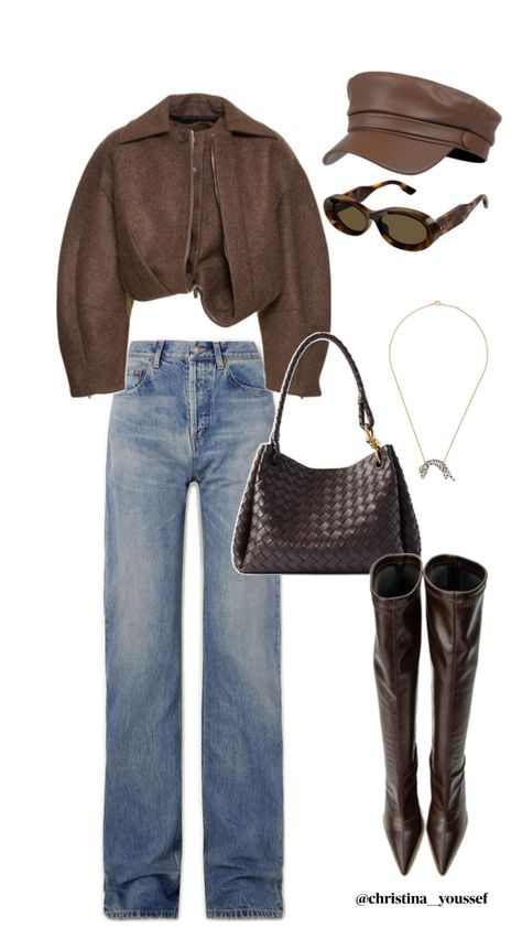 Fall outfit | brown outfit | boots | suede Retro Boots Outfit, Brown Suede Boots Outfit, Jeans Leggings Outfit, Leather Outfit Ideas, Demure Outfit, Suede Boots Outfit, Retro Boots, Outfit Boots, Outfit Brown