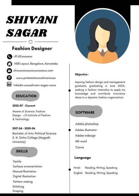 Fashion Designer Resume Fresher Cv For Fashion Designer Fresher, About Me In Resume For Freshers, Resume For Fashion Designer Fresher, Fashion Designer Resume Fresher, Professional Resume Format For Freshers, Resume For Graphic Designer, Fashion Design Resume, Best Resume Format For Freshers, Resume Template For Freshers