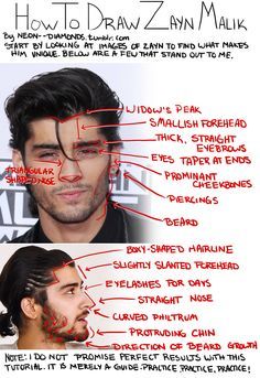 NEON//diamonds How to draw Zayn Malik, notes on facial construction One Direction Sketches, Zayn Drawing, Zayn Malik Drawing, Different From Others, One Direction Drawings, One Direction Art, Harry Louis, Straight Nose, Creativity Ideas