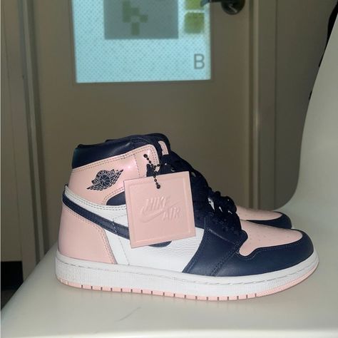 Jordan 1 High “Atmosphere” 6.5 Women’s Atmosphere Jordan 1 Outfit, Atmosphere Jordan 1, Jordan 1 High Atmosphere, Jordan 1 Outfit Women, Jordan 1 Outfit, Outfit Women, Jordan 1 High, Jordan Shoes, Jordan 1