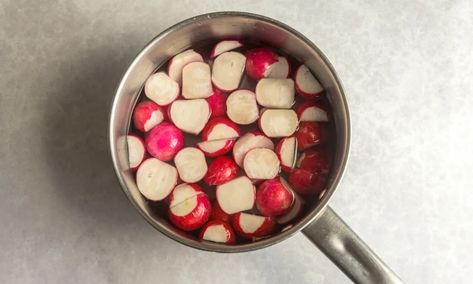 Mashed Radishes, Radish Mashed Potatoes, Radish Recipes Keto, Mashed Radishes Keto, Radish Keto Recipes, Radish Mashed Potatoes Keto, Keto Fried Radishes, Failing Radish, Keto Side