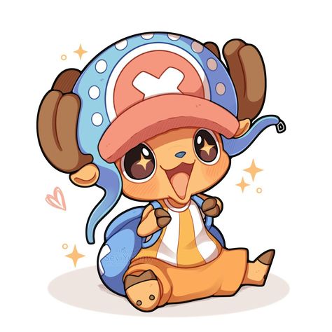 Chopper Cute, Cute Art Anime, Chat Wallpaper Whatsapp, One Piece Birthdays, One Piece Tattoos, Tony Tony Chopper, Kawaii Disney, Tony Chopper, Cute Canvas Paintings