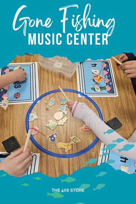 The 4x6 Store Fishing Activity, Music Centers Elementary, Music Activities For Kids, Kindergarten Music, Elementary Music Class, Carnival Of The Animals, Elementary Music Lessons, Elementary Music Education, Elementary Music Teacher