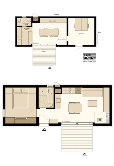 Cabin Floor Plans, Modern Barn House, Container House Plans, Casa Container, Prefabricated Houses, Container House Design, Shipping Container Homes, Eco House, K K