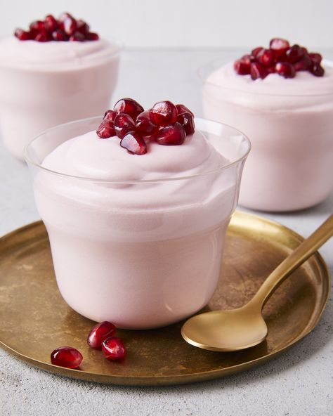 Antioxidant-rich pomegranates provide unique juicy flavor for snacking or in these recipes from appetizers and salad to dessert—plus tips for opening Pomegranate Dessert, Pomegranate Cocktail Recipes, Pom Juice, Pom Wonderful, Pomegranate Recipes, Mousse Recipes, Pomegranate Juice, Sweet Tarts, Amazing Recipes