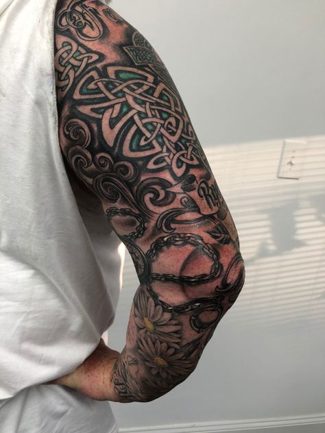 Sleeve Irish Tattoos, Polynesian Tattoo, Tattoos, Quick Saves