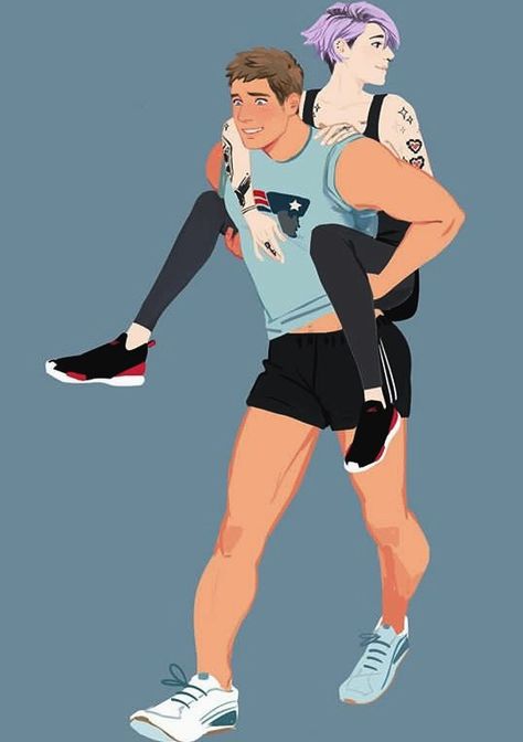 Male piggyback ride couple tattoo punk reference Siobhan Chiffon, Ride Drawing, Piggyback Ride, Piggy Back, Back Drawing, Sleep Well, Gay Art, Character Design References, Male Art