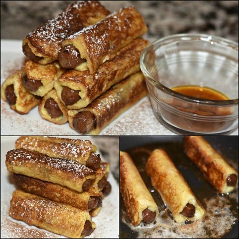 https://hugsandcookiesxoxo.com/2017/08/sausage-stuffed-french-toast-sticks.html Stuffed French Toast Sticks, Stuffed French Toast Cream Cheese, French Toast Ingredients, French Toast Roll Ups, Stuffed French Toast, French Toast Sticks, Weekend Breakfast, Dinner Appetizers, French Toast Recipe