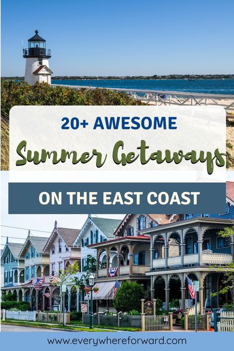 Spend your summer weekends on the east coast this year in style by exploring some of the best getaways the region has to offer. From lush forests and peaceful beach retreats to buzzing city streets and stunning mountain scenery, there's something for everyone in this region. Whether it's a romantic getaway for two or a fun-filled family trip, you'll find the perfect destination for your summer weekend getaway. Romantic Beach Getaways, Summer Weekend Getaway, Best Family Beaches, Peaceful Beach, Romantic Weekend Getaways, Mountain Scenery, Mountain Getaway, Beach Retreat, Usa Travel Guide