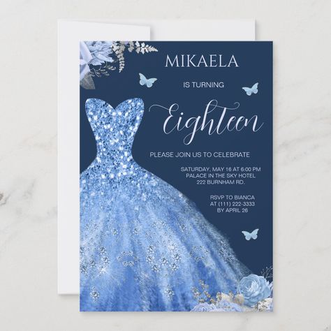 Debut Theme Ideas 18th Elegant, Debut Theme Ideas 18th Simple, Debut Invitation Ideas, Glitter Gown Dress, 18th Debut Theme, Party Celebration Ideas, Script Layout, Debut Theme Ideas, 18th Birthday Invites