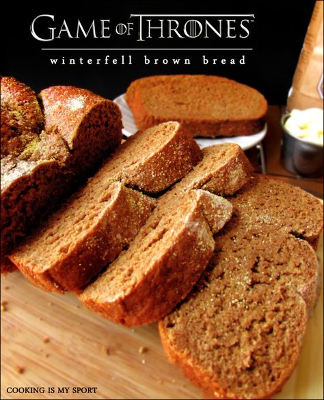 Winterfell Brown Bread || Game of Thrones Series Lord Of The Rings Bread Recipe, Game Of Thrones Gingerbread House, Elven Bread Lord Of The Rings, Lotr Lembas Bread, Game Of Thrones Winterfell, Fantasy Feast, Fandom Recipes, Movie Foods, Movie Inspired Recipes