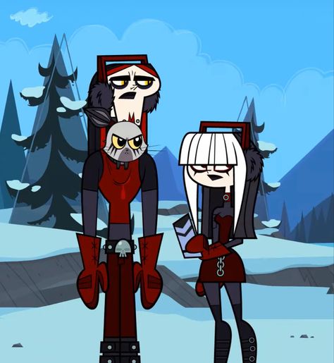 Ennui Total Drama, Crimson Total Drama, Crimson And Ennui, Goth Core, Danny Phantom, Total Drama Island, Total Drama, Childhood Friends, Matching Pfp