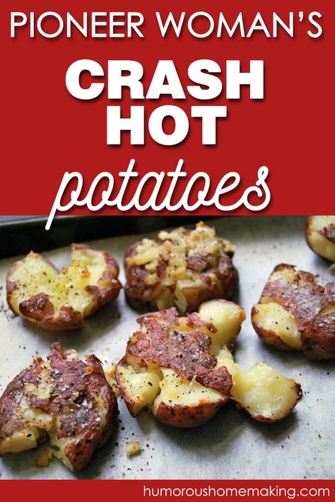 Crash Hot Potatoes Pioneer Woman, Crash Potatoes Pioneer Woman, Crashed Potatoes, Crash Potatoes, Pioneer Woman Potatoes, Crash Hot Potatoes, Easy App, Bruschetta Ingredients, Top Chicken Recipes