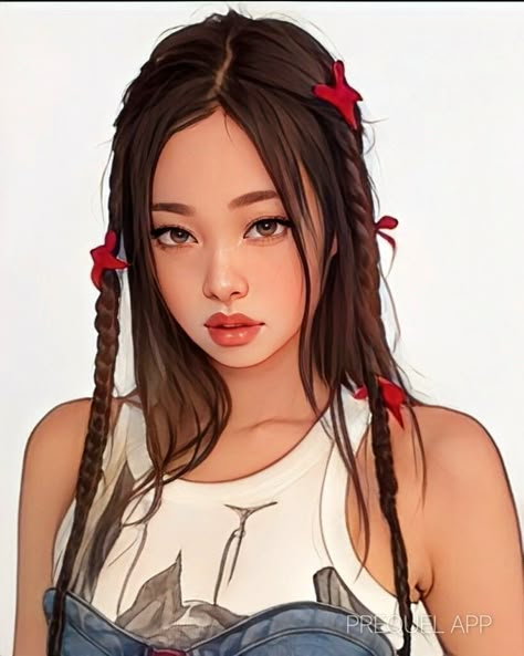 Blackpink Anime Jennie, Jennie Kim Fanart, Jennie Animated, Jisoo Cartoon, Blackpink Digital Art, Jennie Anime, Blackpink Drawing, Jennie Fanart, Blackpink Fanart