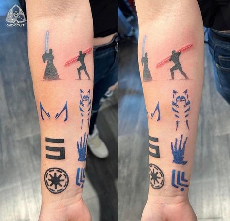 Clone Wars Tattoo, Star Wars Clone, Star Wars Tattoo, Star Wars Clone Wars, Star Tattoos, Foot Tattoos, Minimalist Tattoo, Star Wars Art, Clone Wars