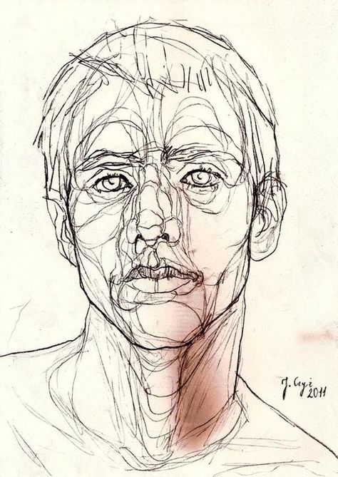 Extra linear portrait that links to using string round face in later tasks: Contour Line Drawing, Ap Studio Art, Charcoal Sketch, Contour Drawing, Sketch Painting, Abstract Portrait, Line Illustration, Life Drawing, A Drawing