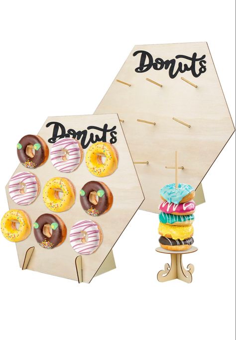 3 Donut Wall - Wooden Reusable Doughnut Wall Stand Holder for Weddings Donut Stand Display, Doughnut Wall, Donut Display, Donut Stand, Wall Stand, Donut Wall, Stand Display, Dessert Shop, Dessert Decoration