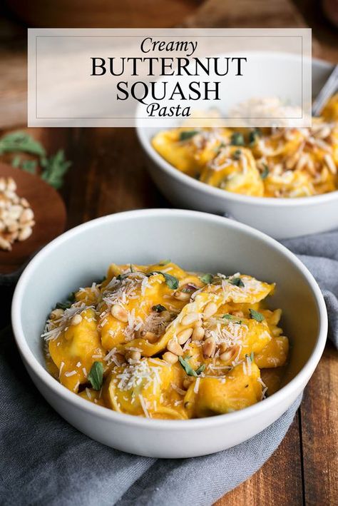 Creamy Butternut Squash Pasta Butternut Squash Pasta Sauce Recipe, Creamy Butternut Squash Pasta, Recipes Using Pasta, Squash Pasta Sauce, Butternut Squash Pasta Sauce, Butternut Squash Sauce, Pasta Sauce Recipe, Creamy Butternut Squash, Favorite Pasta Recipes