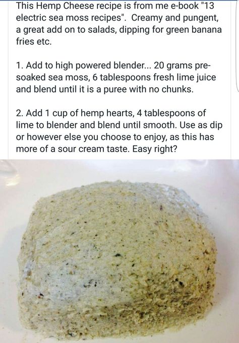 Alkaline Vegan Hemp cheese Alkaline Cheese, Alkaline Sauces, Hemp Cheese, Sebi Recipes, Dr Sebi Recipes Alkaline Diet, Dr Sebi Alkaline Food, Dr Sebi Recipes, Alkaline Vegan, Alkaline Recipes